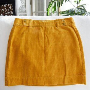 Corded mini skirt